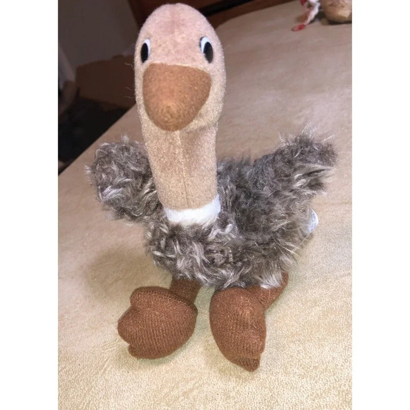 Vintage Ostrich Gund 8”  Stuffed Plush Animal Baby room decor So ugly it's cute - Picture 1 of 6